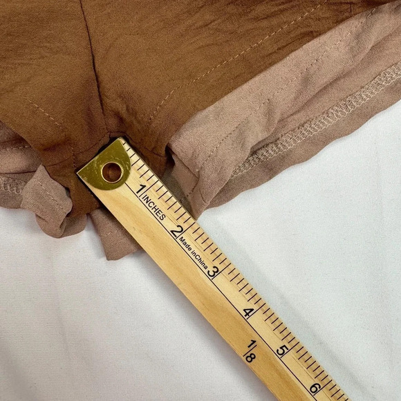 As Revival Pull On Shorts Womens Size Medium Brown Double Layer - Picture 6 of 6